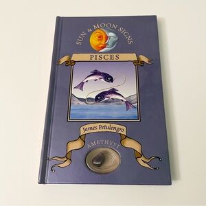 Sun & Moon Signs Book Pisces Amethyst Rock included James Petulengro